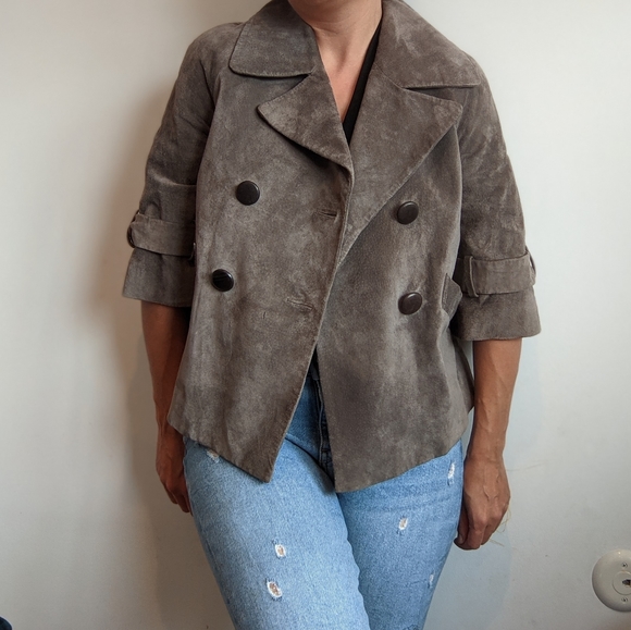 Vintage June Leather + Silk Jacket - Picture 8 of 16